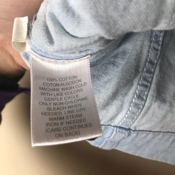 Vintage Short Sleeve Jean Denim Detailed Shirt - Picture 7 of 7